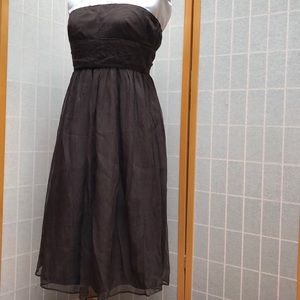 Strapless silk dress size 4